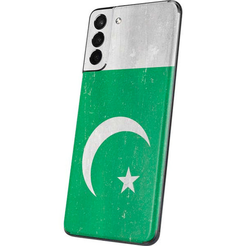 Pakistan Flag Distressed Galaxy S21 Plus 5G Skin